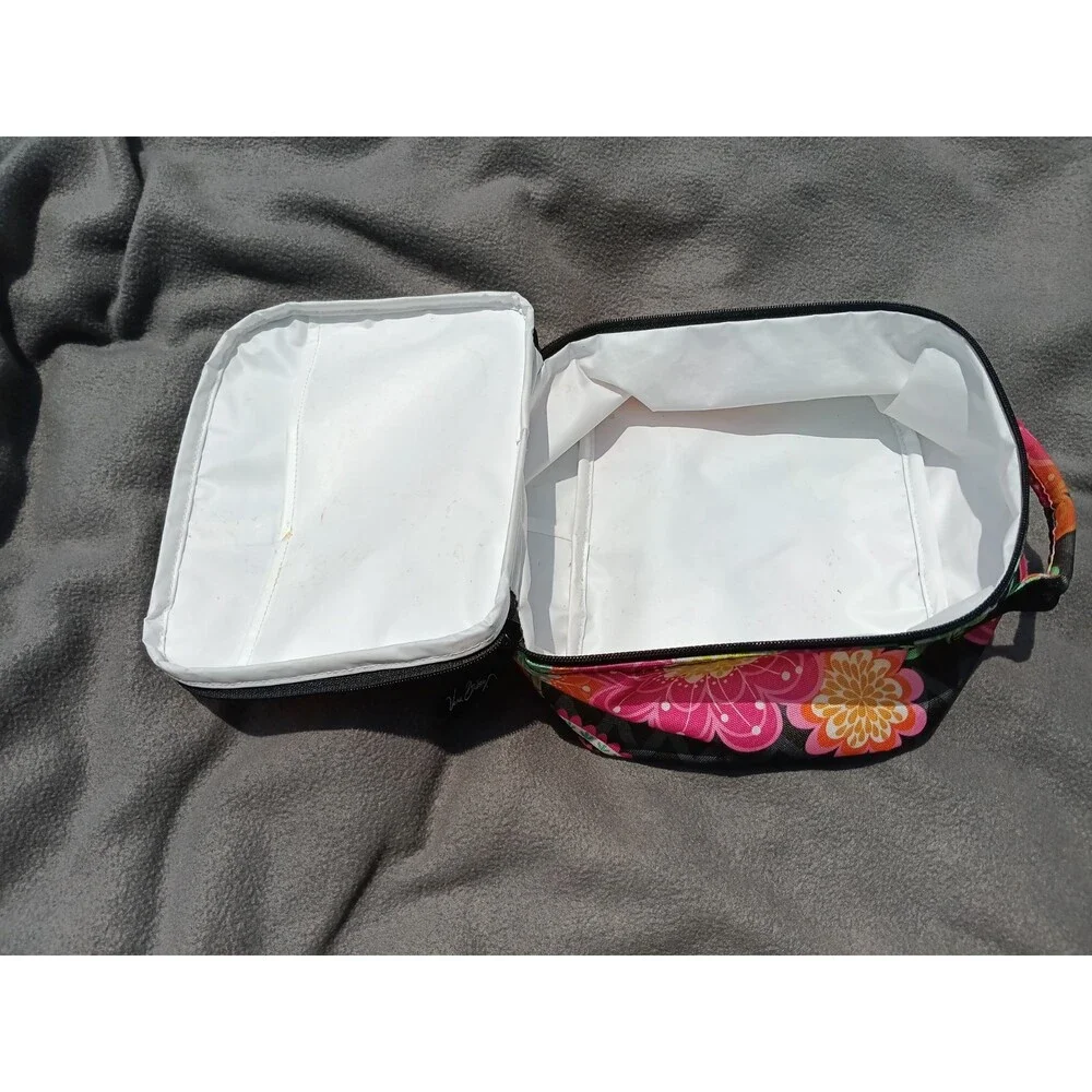 Vera Bradley Square Lunch Box Bag Ziggy Zinnia Retired Pattern School Work